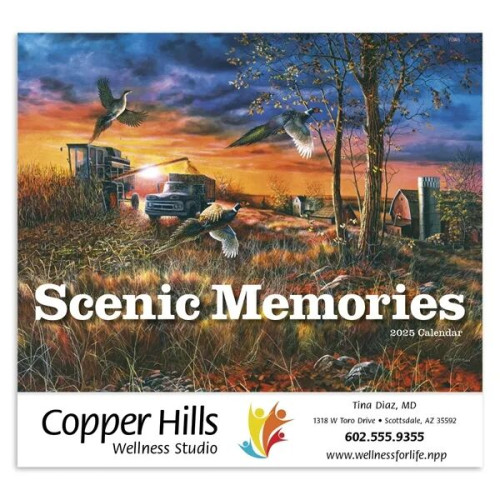Good Value™ Scenic Memories - Stapled Calendar