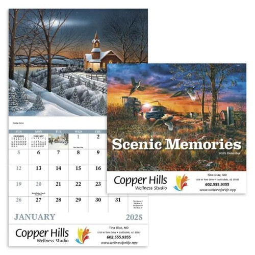 Good Value™ Scenic Memories - Stapled Calendar