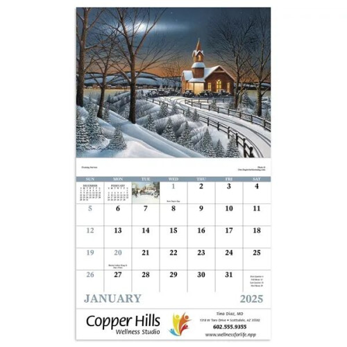 Good Value™ Scenic Memories - Stapled Calendar