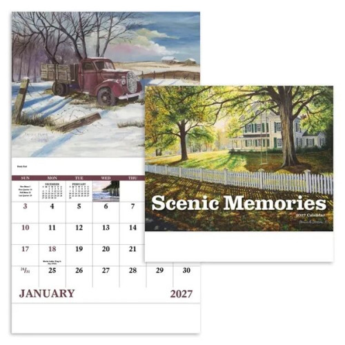 Good Value™ Scenic Memories - Stapled Calendar
