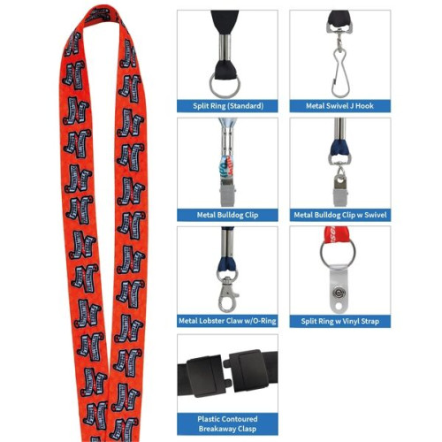Good Value™ 1" Fine-Print Lanyard