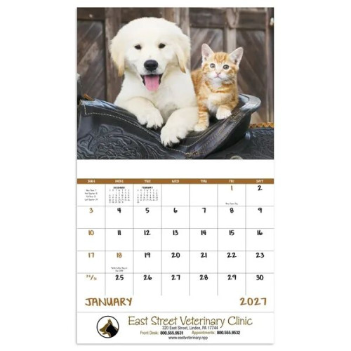 Good Value™ Baby Farm Animals - Stapled Calendar