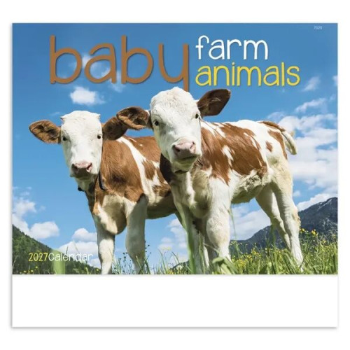 Good Value™ Baby Farm Animals - Stapled Calendar