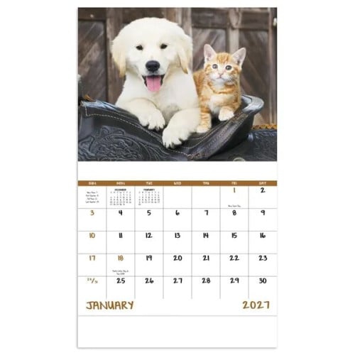 Good Value™ Baby Farm Animals - Stapled Calendar
