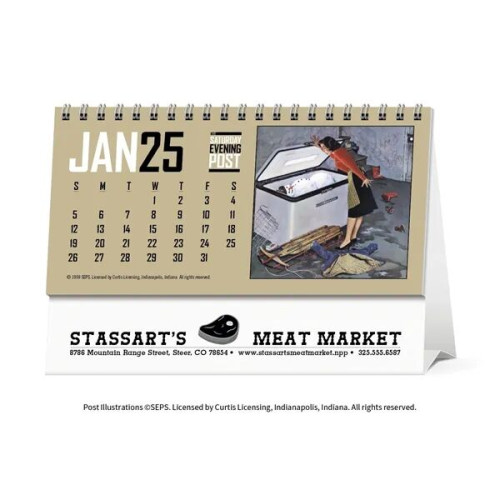 Triumph® Calendars The Saturday Evening Post Desk Calendar