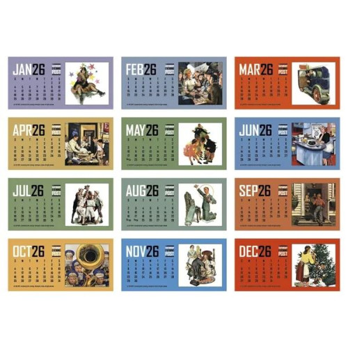 Triumph® Calendars The Saturday Evening Post Desk Calendar