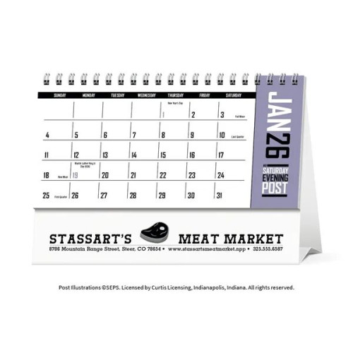 Triumph® Calendars The Saturday Evening Post Desk Calendar
