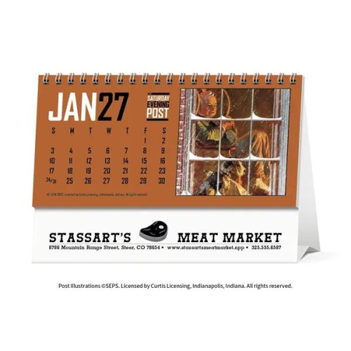 Triumph® Calendars The Saturday Evening Post Desk Calendar