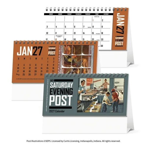 Triumph® Calendars The Saturday Evening Post Desk Calendar