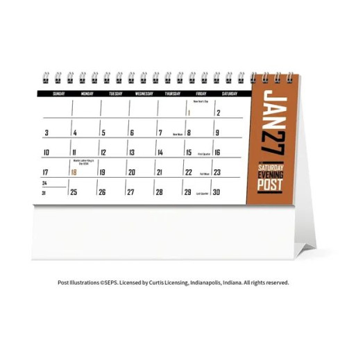 Triumph® Calendars The Saturday Evening Post Desk Calendar