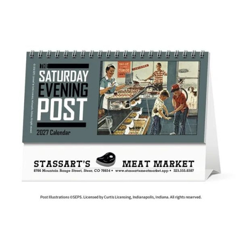 Triumph® Calendars The Saturday Evening Post Desk Calendar