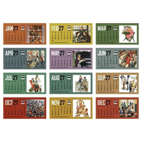 Triumph® Calendars The Saturday Evening Post Desk Calendar