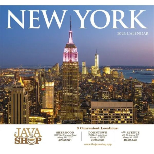 Products New York Appointment Calendar - Stapled