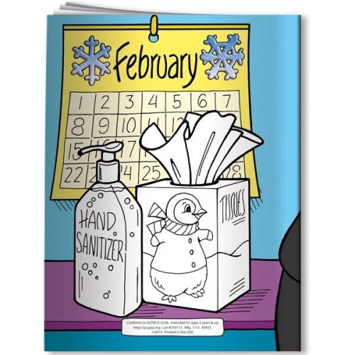 Coloring Book: Be Safe: Stop the Spread of Germs