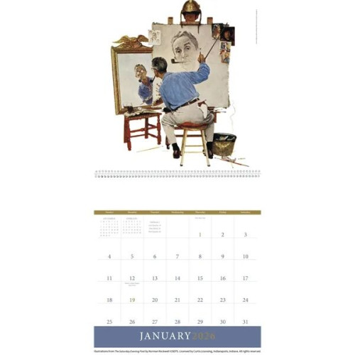 Triumph® Calendars The Saturday Evening Post Illustration...