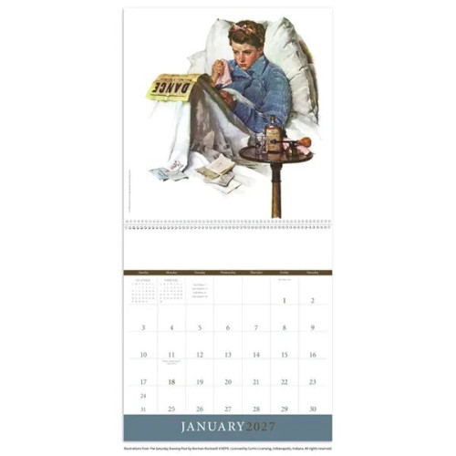 Triumph® Calendars The Saturday Evening Post Illustration...