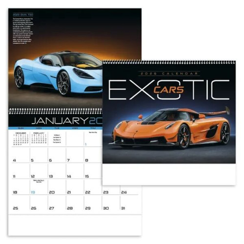 Triumph® Calendars Exotic Cars Calendar