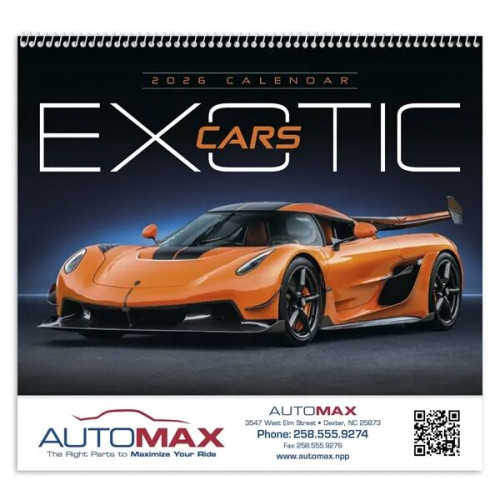 Triumph® Calendars Exotic Cars Calendar