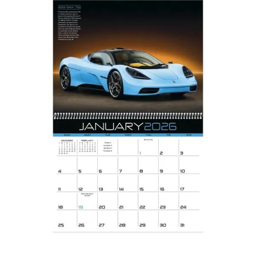Triumph® Calendars Exotic Cars Calendar