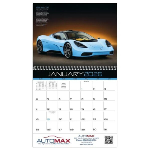 Triumph® Calendars Exotic Cars Calendar
