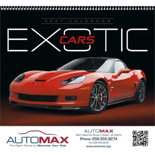 Triumph® Calendars Exotic Cars Calendar