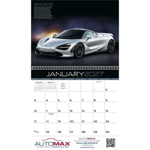 Triumph® Calendars Exotic Cars Calendar