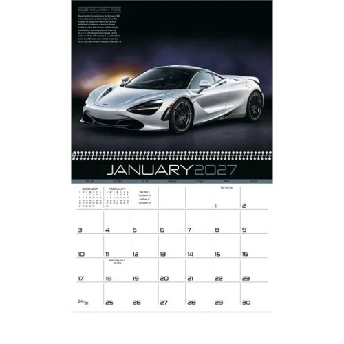 Triumph® Calendars Exotic Cars Calendar