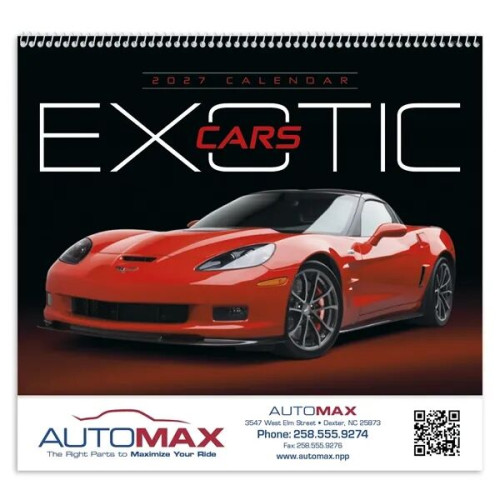 Triumph® Calendars Exotic Cars Calendar
