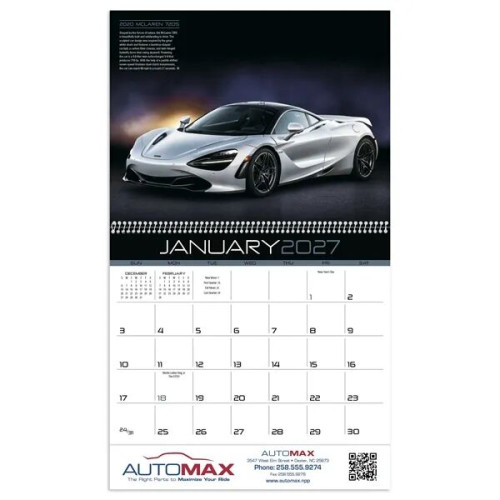 Triumph® Calendars Exotic Cars Calendar