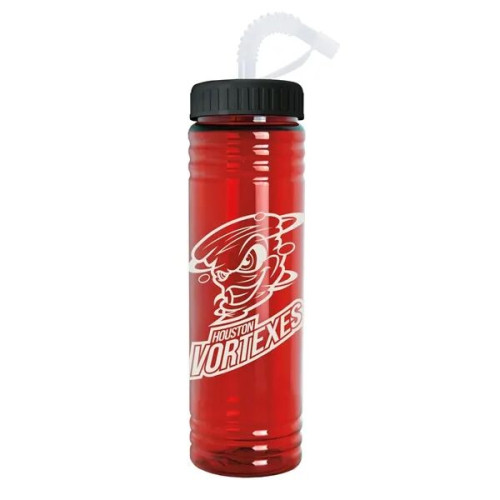 Garyline® Slim Fit Water Bottle With Straw Lid - 24 oz.