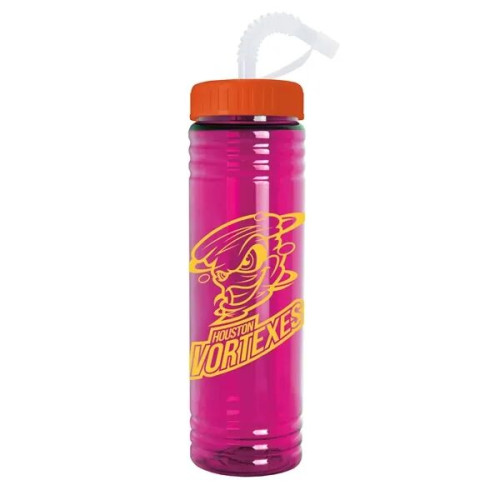 Garyline® Slim Fit Water Bottle With Straw Lid - 24 oz.