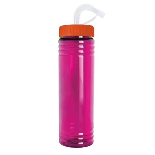 Garyline® Slim Fit Water Bottle With Straw Lid - 24 oz.