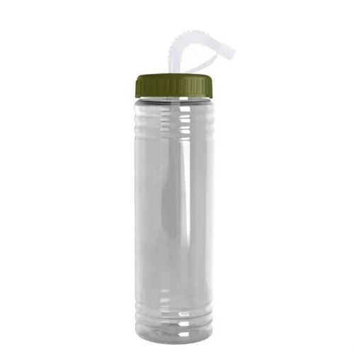 Garyline® Slim Fit Water Bottle With Straw Lid - 24 oz.
