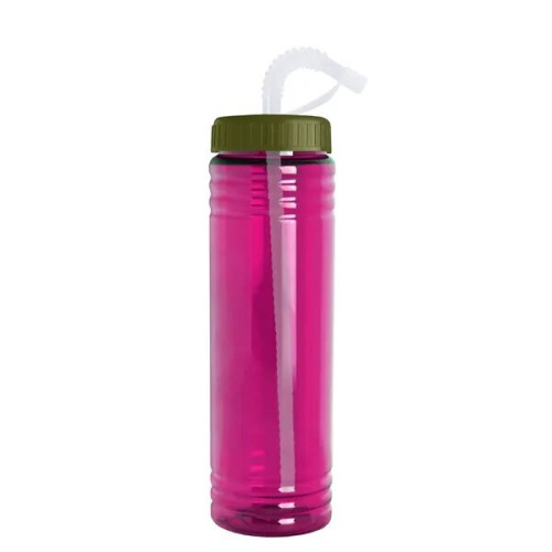 Garyline® Slim Fit Water Bottle With Straw Lid - 24 oz.