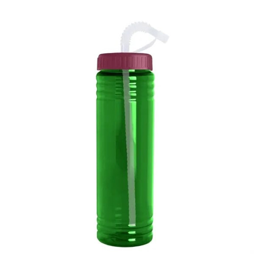 Garyline® Slim Fit Water Bottle With Straw Lid - 24 oz.