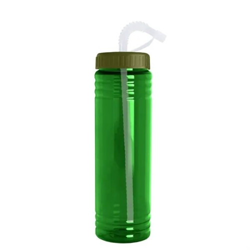 Garyline® Slim Fit Water Bottle With Straw Lid - 24 oz.