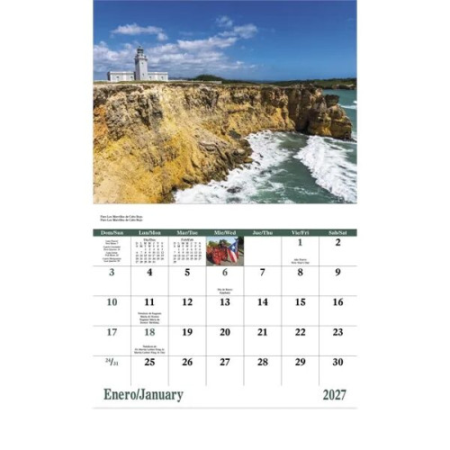Good Value™ Puerto Rico - Stapled Calendar