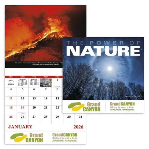 Good Value™ The Power of Nature - Stapled Calendar
