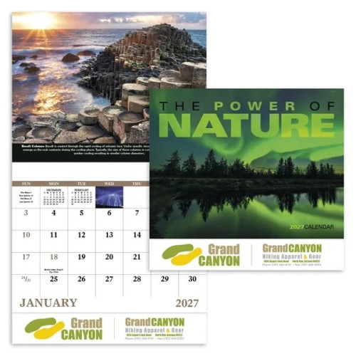 Good Value™ The Power of Nature - Stapled Calendar