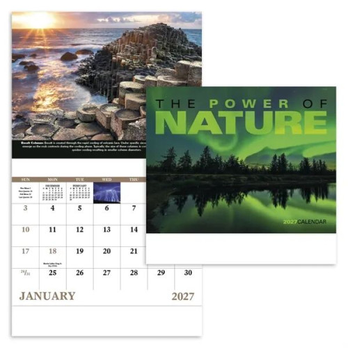 Good Value™ The Power of Nature - Stapled Calendar
