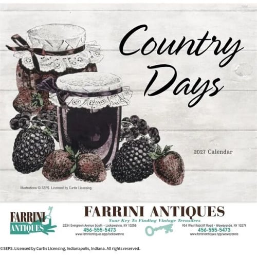 Good Value™ Country Days - Stapled Calendar