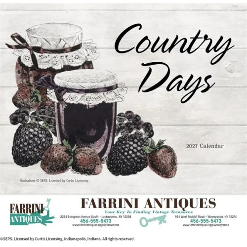 Good Value™ Country Days - Stapled Calendar