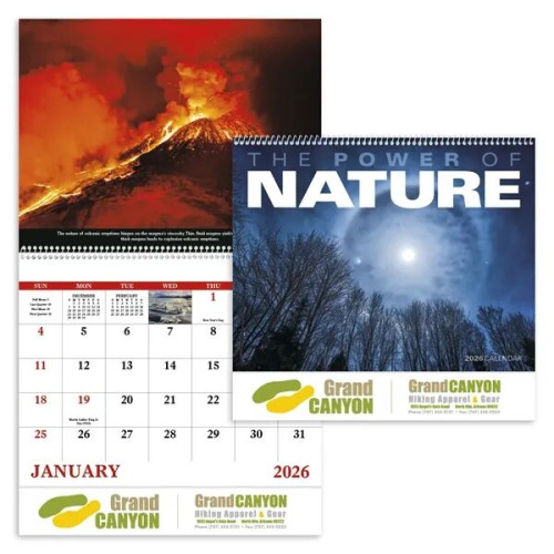 Good Value™ The Power of Nature - Spiral Calendar