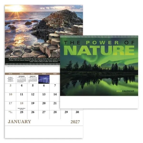 Good Value™ The Power of Nature - Spiral Calendar