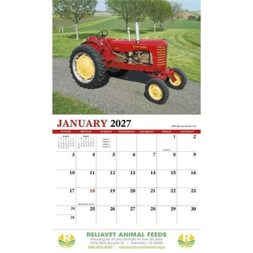 Products Vintage Tractors Appointment Calendar - Stapled