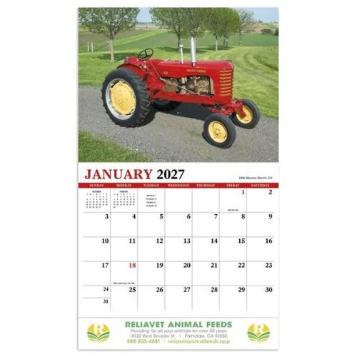 Products Vintage Tractors Appointment Calendar - Stapled
