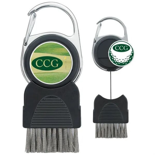 Good Value™ Golf Club Brush with Ball Marker