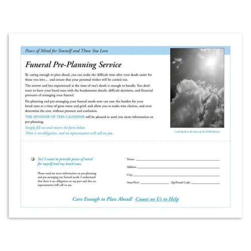 Good Value™ God's Gift w Funeral Pre-Planning Sheet - Spi...
