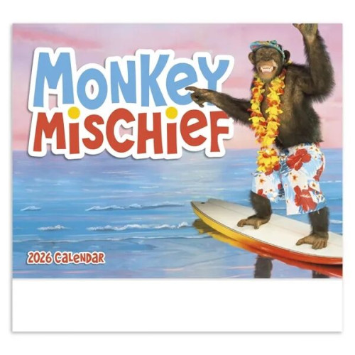 Good Value™ Monkey Mischief - Stapled Calendar