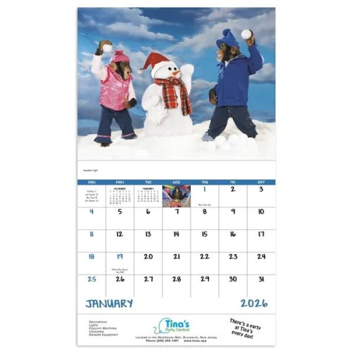 Good Value™ Monkey Mischief - Stapled Calendar